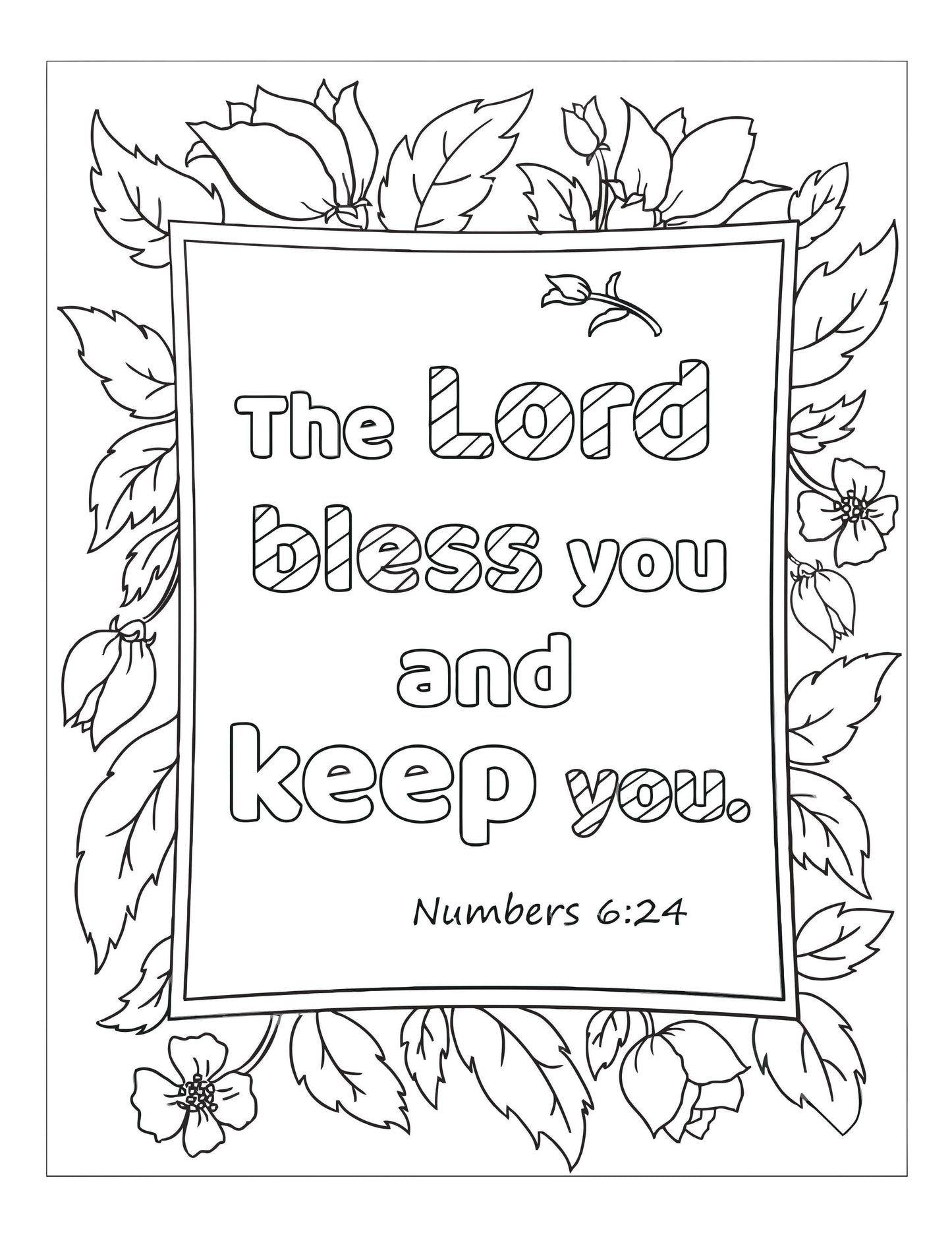 Bible Memory Verse Coloring Book (31 Pages) download only - Sunday School Store 