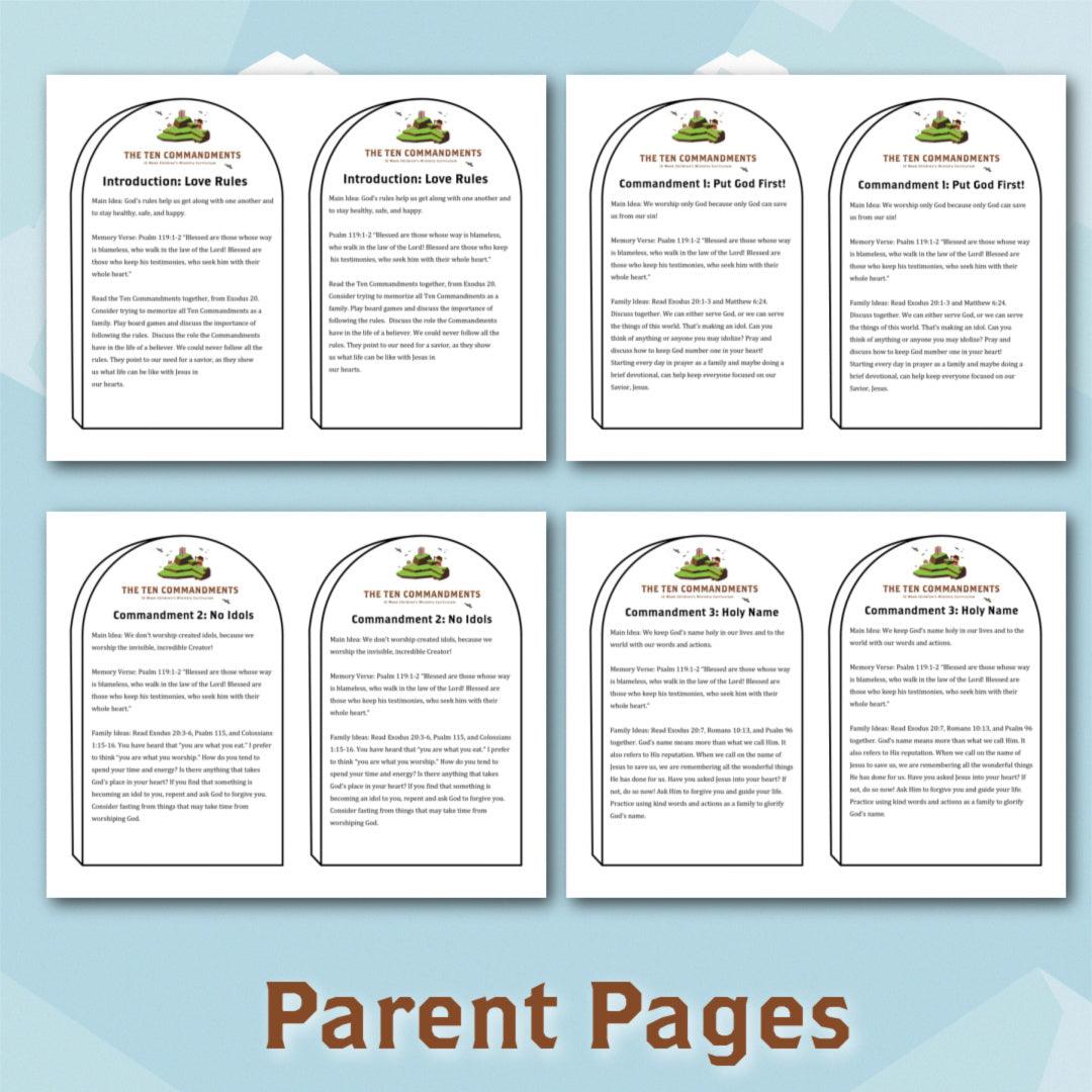 The Ten Commandments: 12-Week Children's Ministry Curriculum (download only) - Sunday School Store 