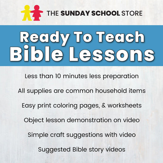 Print & Teach ⏩ Sunday School Curriculum for Kids (Bundle Deal)