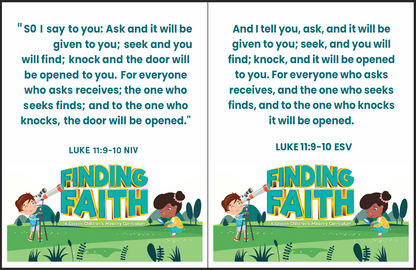 Finding Faith: 4-Week Children's Ministry Curriculum