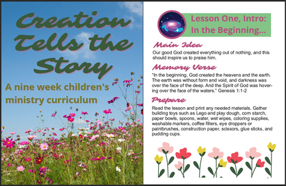 Creation Tells the Story: 9-Week Children's Ministry Curriculum