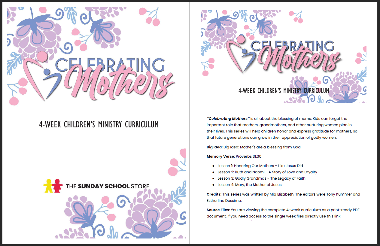 Sunday School Mother's Day Recognition Ideas For Church