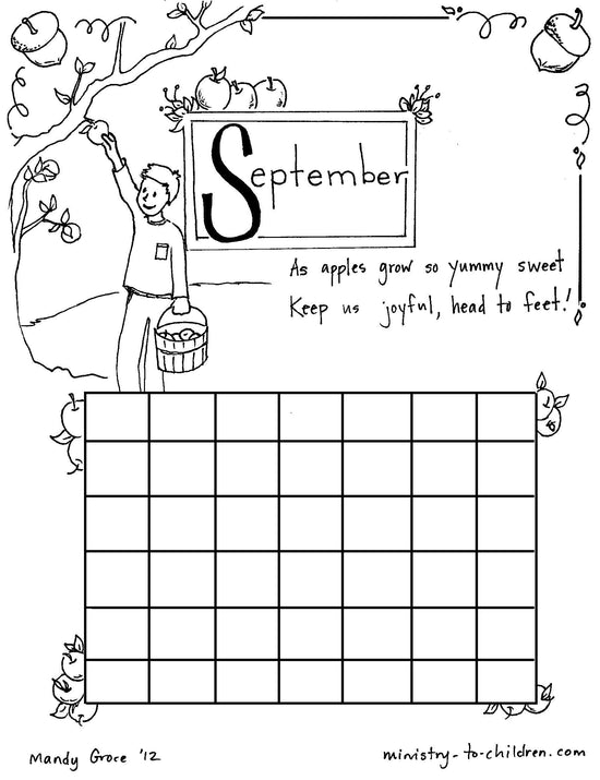 New Year Coloring Pages - Calendar, Seasons, and Daily Routine - 40 Pa ...