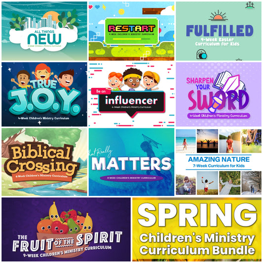 Ending Soon ⏰ Spring 52-Week Children's Ministry Curriculum Bundle