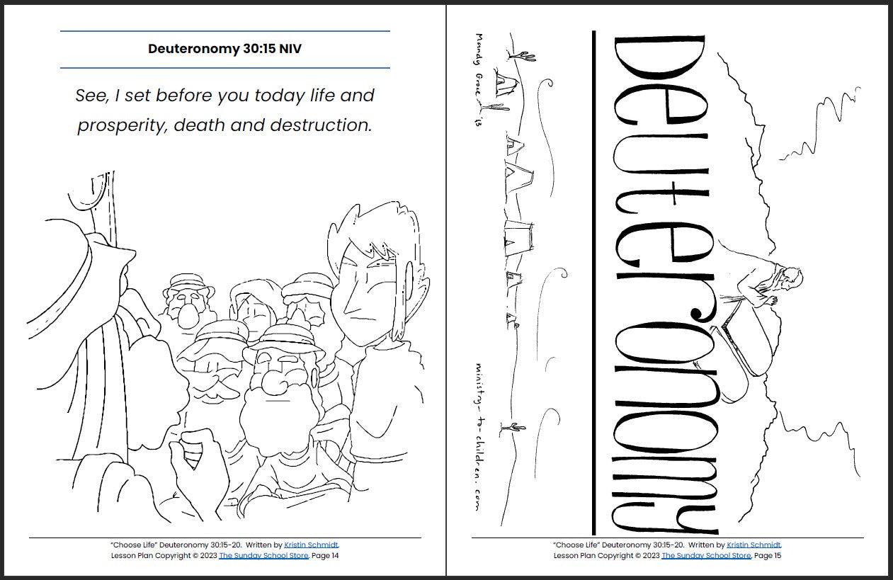 Choose Life Deuteronomy 30 15 20 Printable Bible Lesson Sunday Sch choose-life-deuteronomy-30-15-20-printable-bible-lesson-sunday-sch