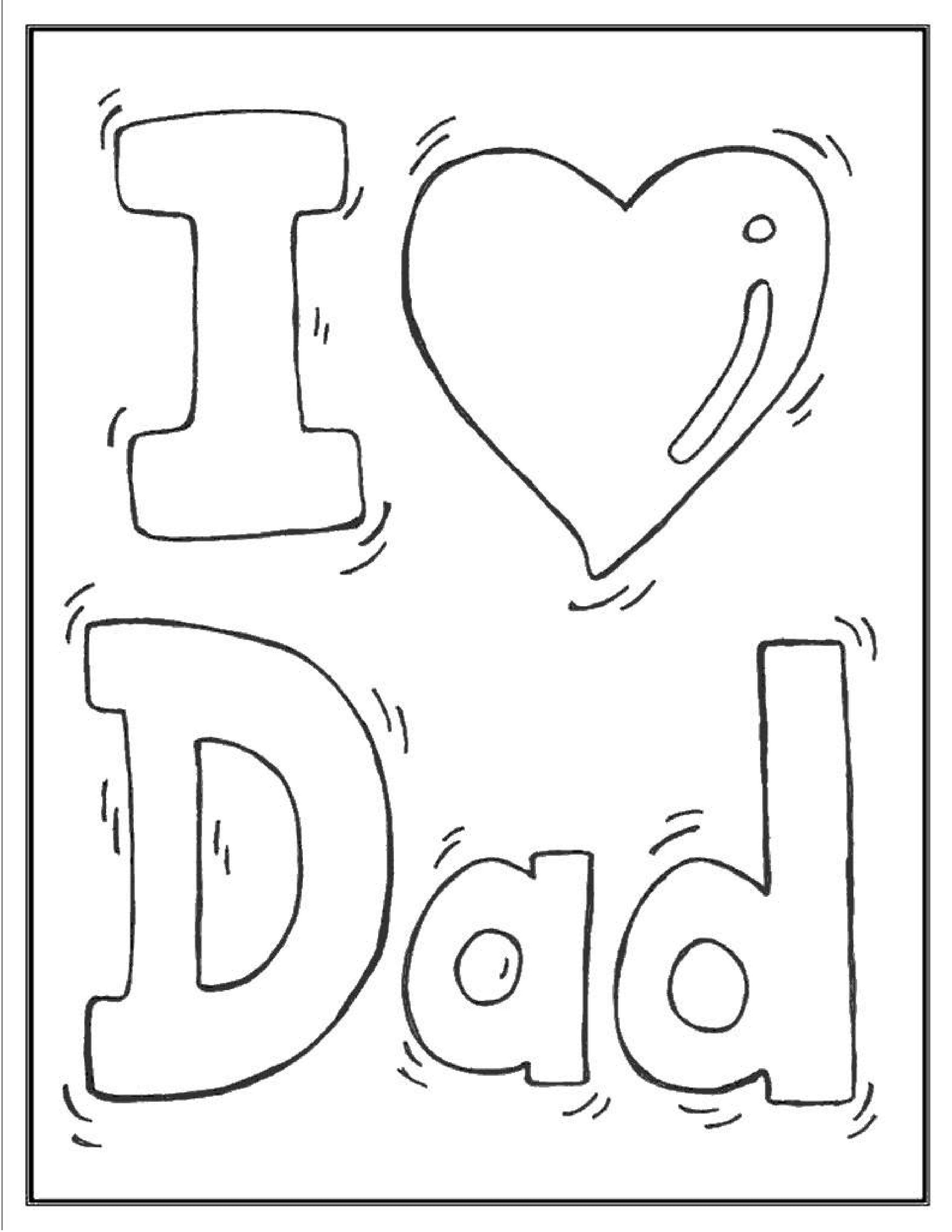 Free Father's Day Coloring Book 7-Pages  (download only) - Sunday School Store 