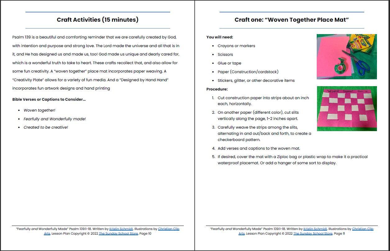 Fearfully Wonderfully Made Psalm 139 Printable Bible Lesson Sund fearfully-wonderfully-made-psalm-139-printable-bible-lesson-sund