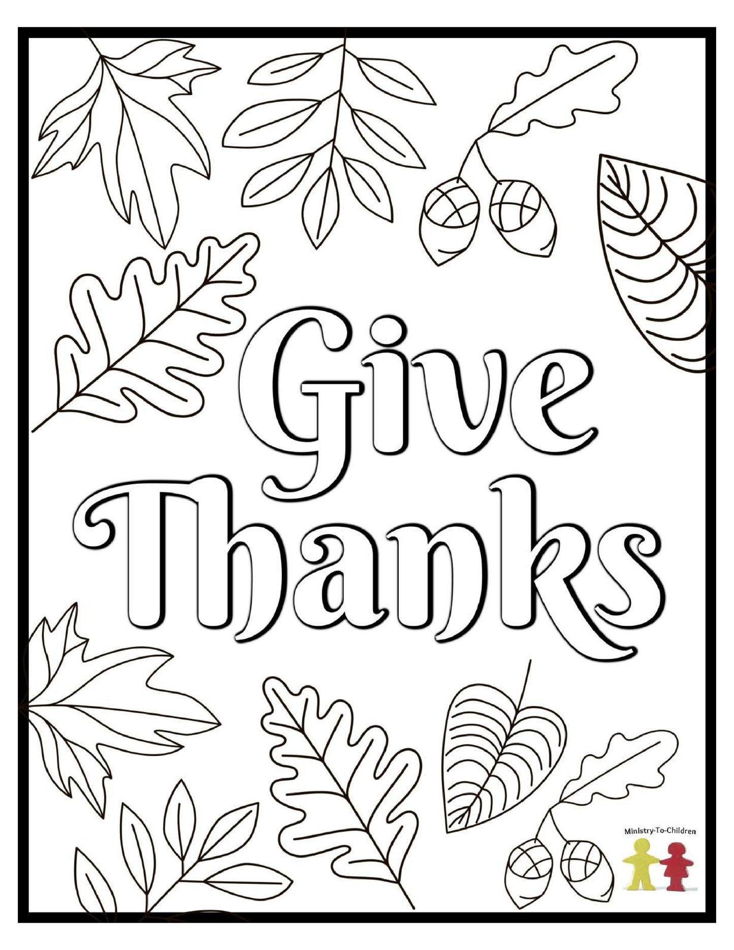 Thanksgiving Coloring Pages (FREE) 8-Page PDF Download - Sunday School Store 