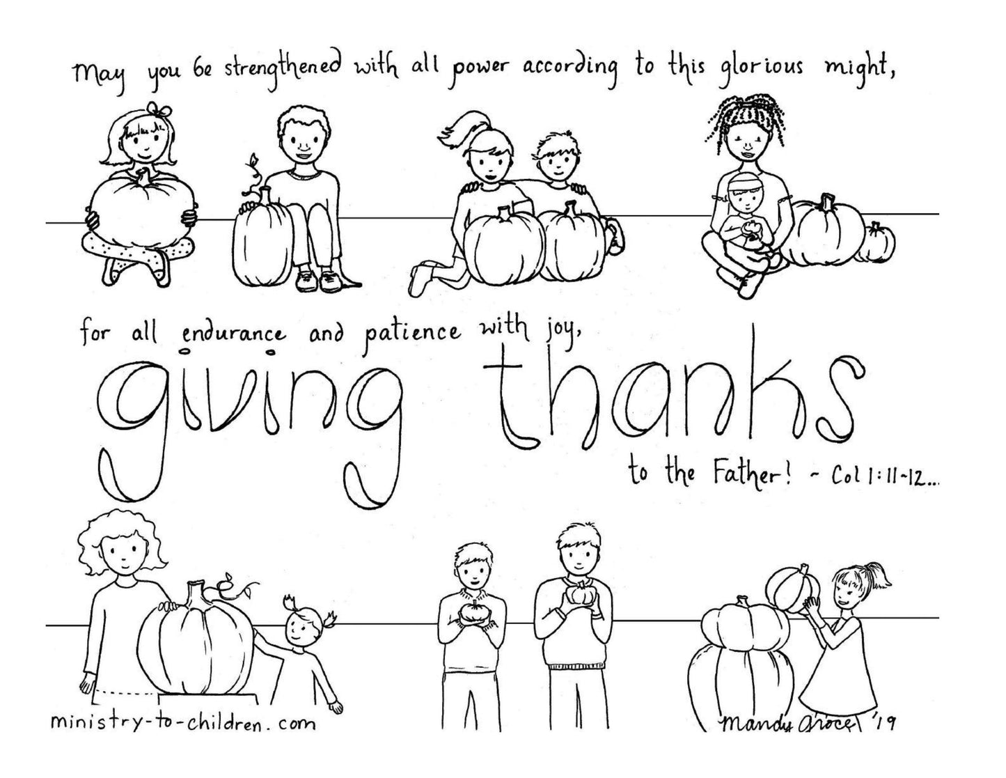 Thanksgiving Coloring Pages (FREE) 8-Page PDF Download - Sunday School Store 