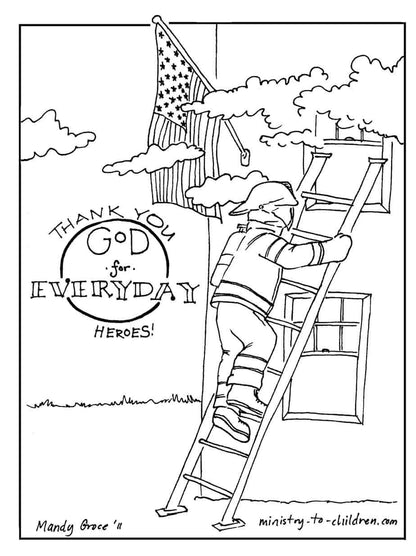 Everyday Heroes Coloring Book (FREE) 8-Page PDF Download - Sunday School Store 