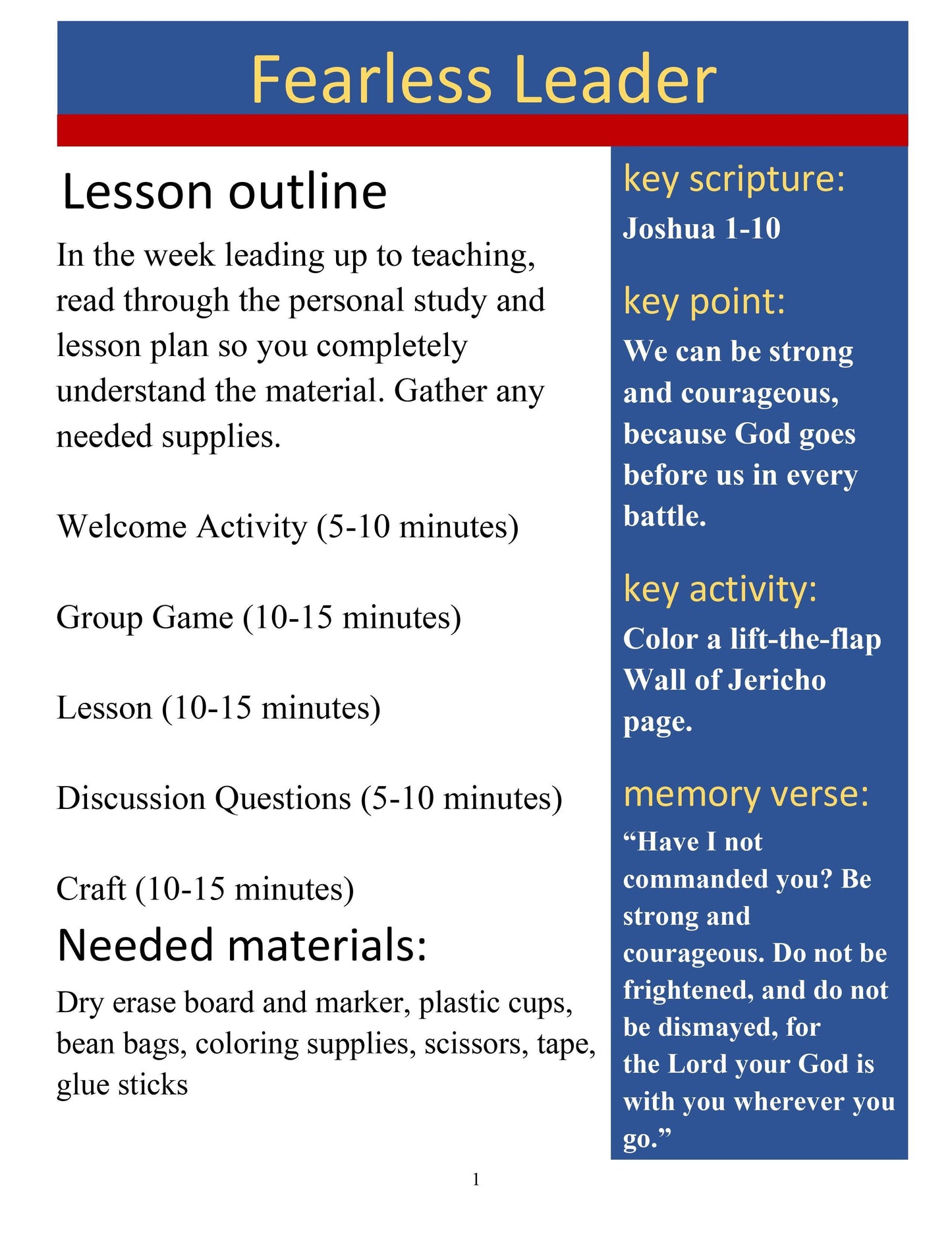 Bible Heroes Unit Two: 5-Lesson Sunday School Curriculum (download only) - Sunday School Store 