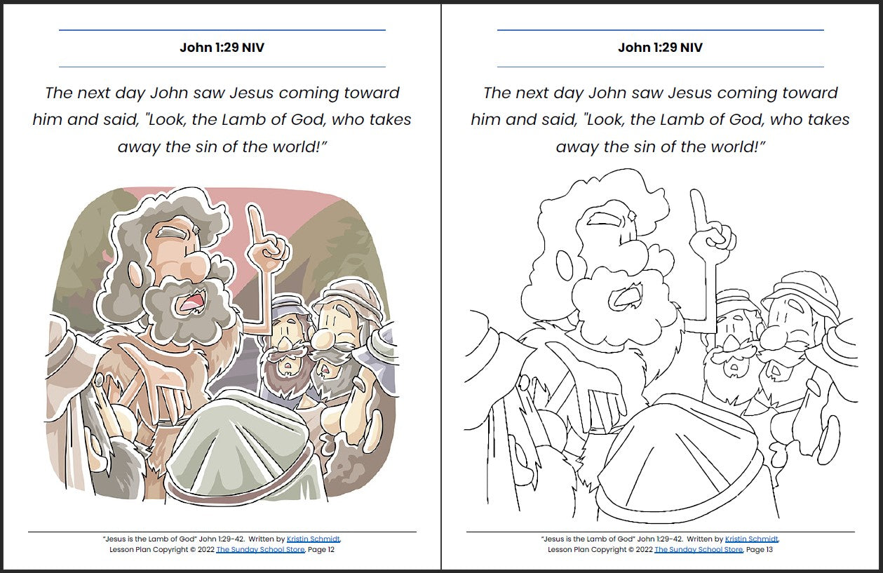 jesus lamb of god coloring page