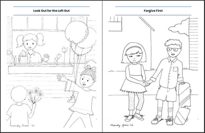 Everyday Kindness: 4-Page Coloring Book & Kids Discussion Guide - Sunday School Store 