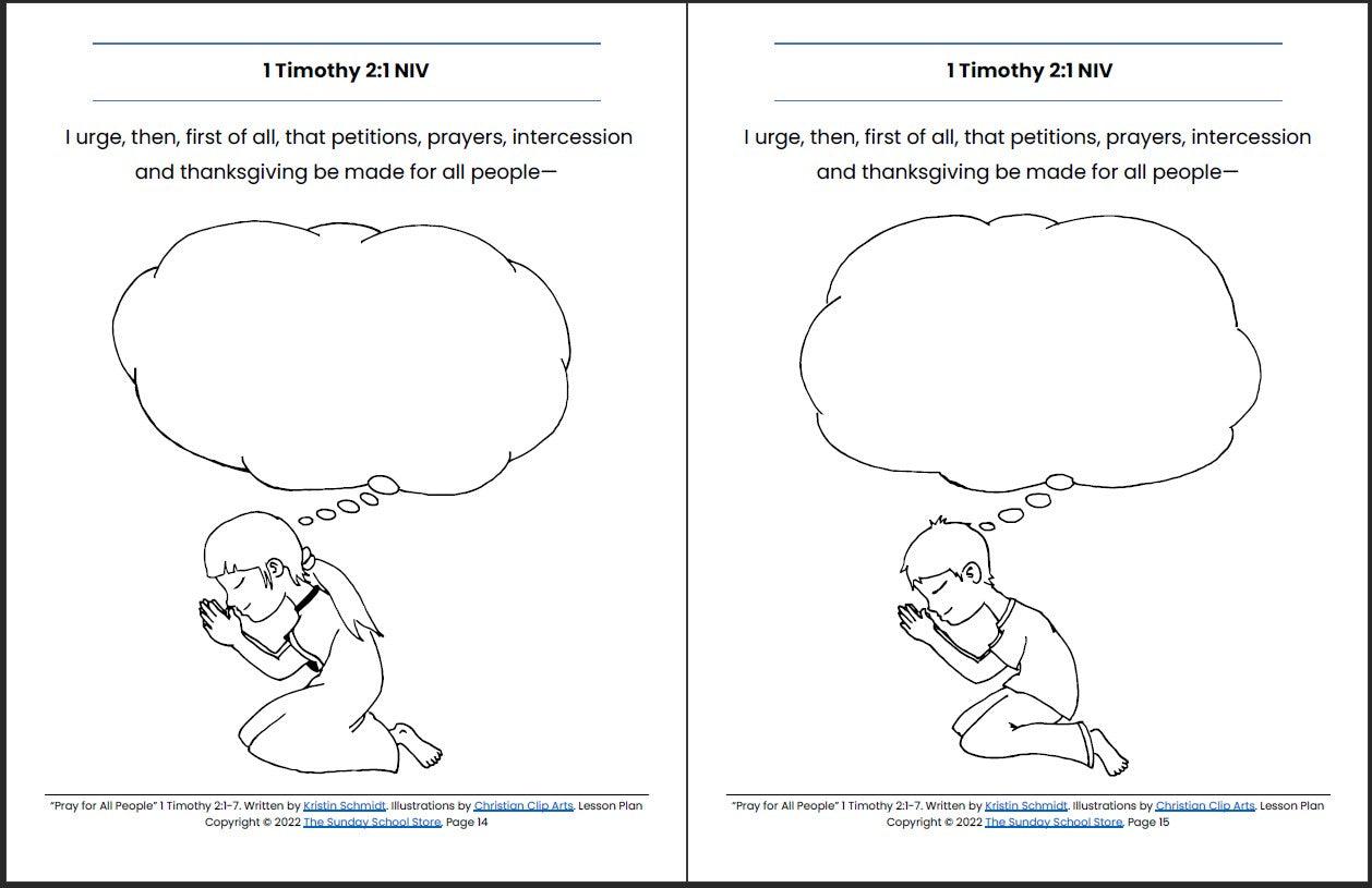 Pray For All People 1 Timothy 2 Printable Bible Lesson Sunday Scho pray-for-all-people-1-timothy-2-printable-bible-lesson-sunday-scho
