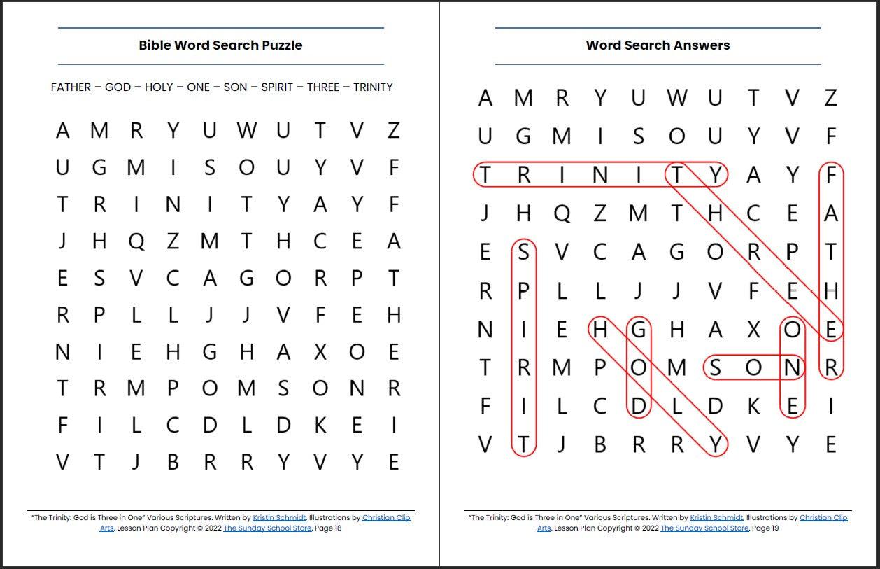 The Trinity: God is Three in One. Printable Bible Lesson & Sunday Scho – Sunday School Store the-trinity-god-is-three-in-one-printable-bible-lesson-sunday-scho-sunday-school-store